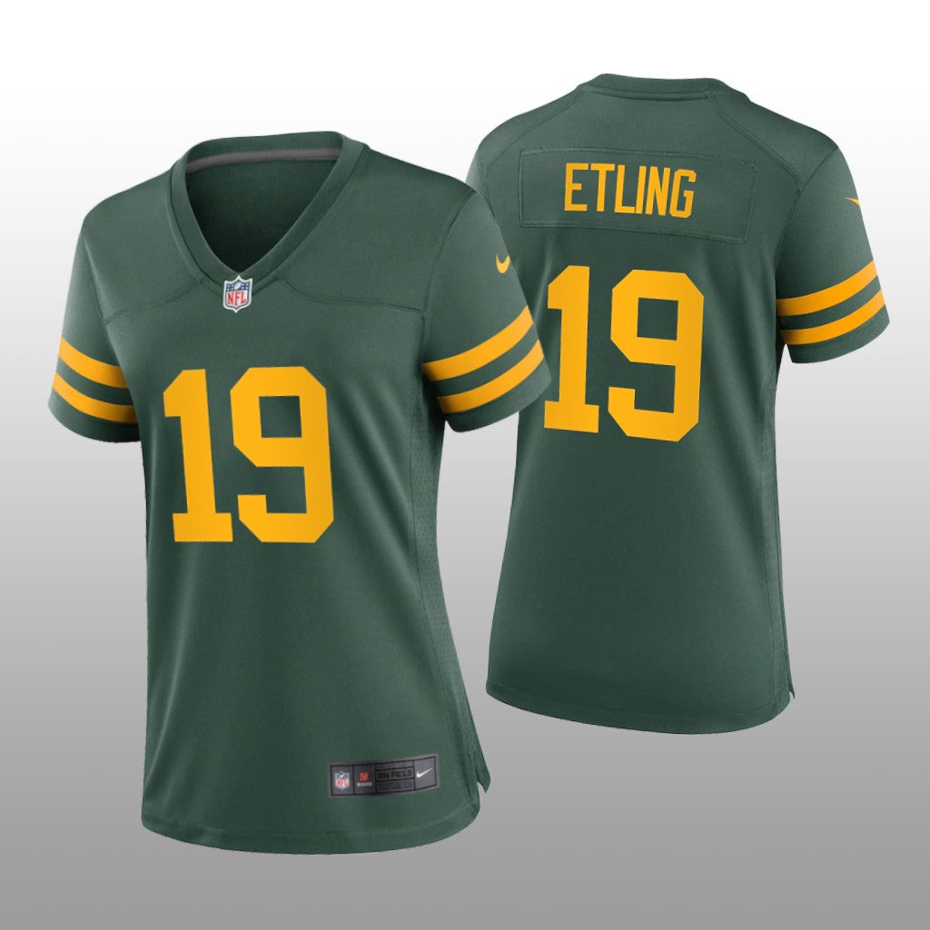 Green Bay Packers Danny Etling Green Jersey Alternate Game Women's