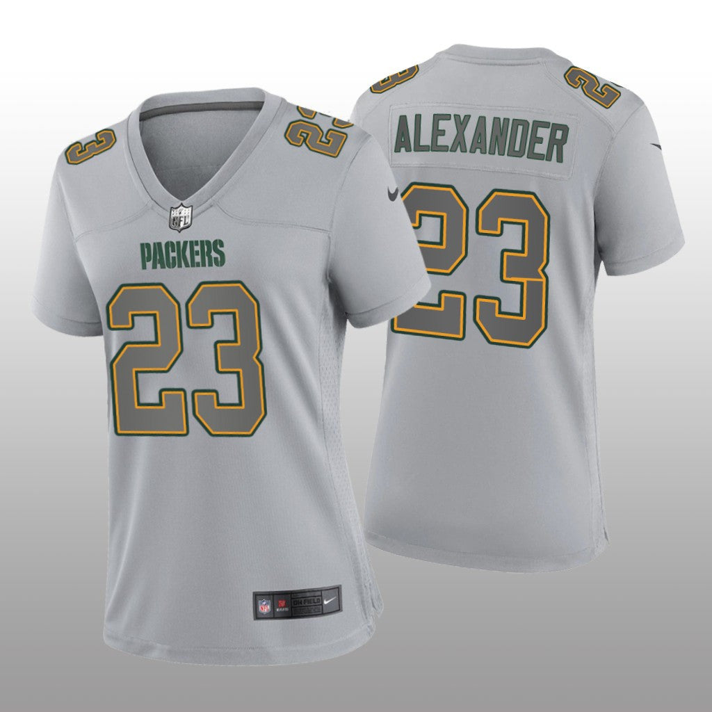 Green Bay Packers Jaire Alexander Gray Jersey Atmosphere Fashion Game Women's