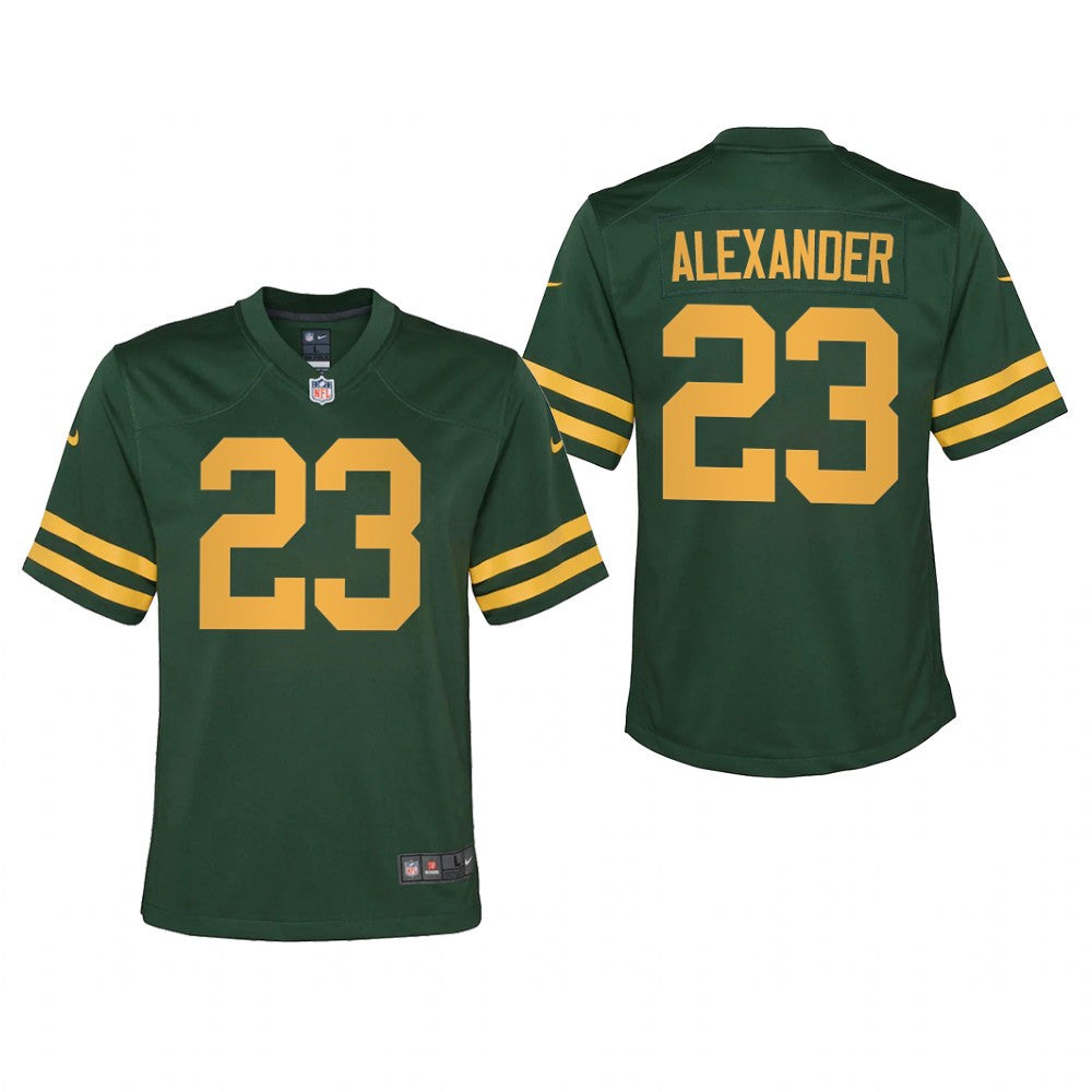 Green Bay Packers Jaire Alexander Green Jersey Alternate Game Youth