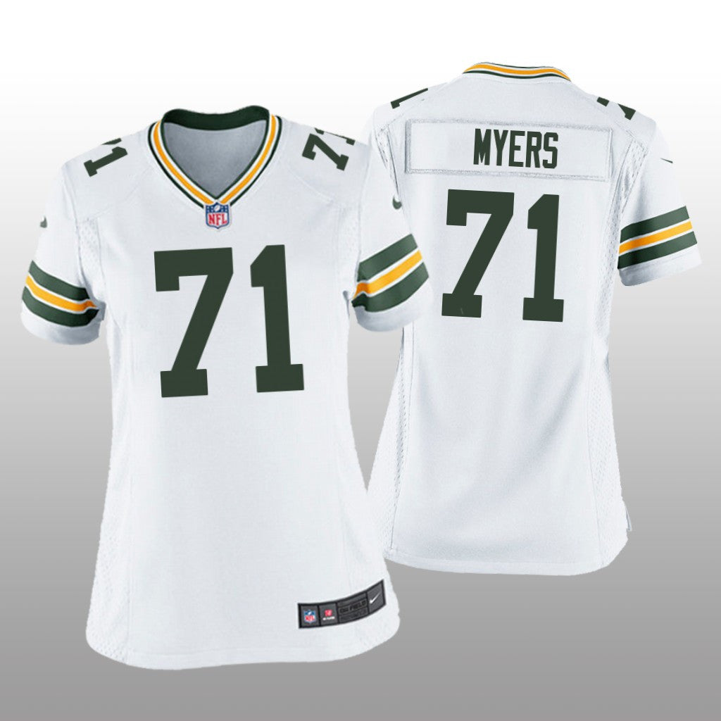 Green Bay Packers Josh Myers White Jersey Game Women's