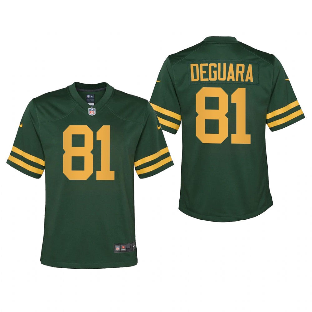 Green Bay Packers Josiah Deguara Green Jersey Alternate Game Youth