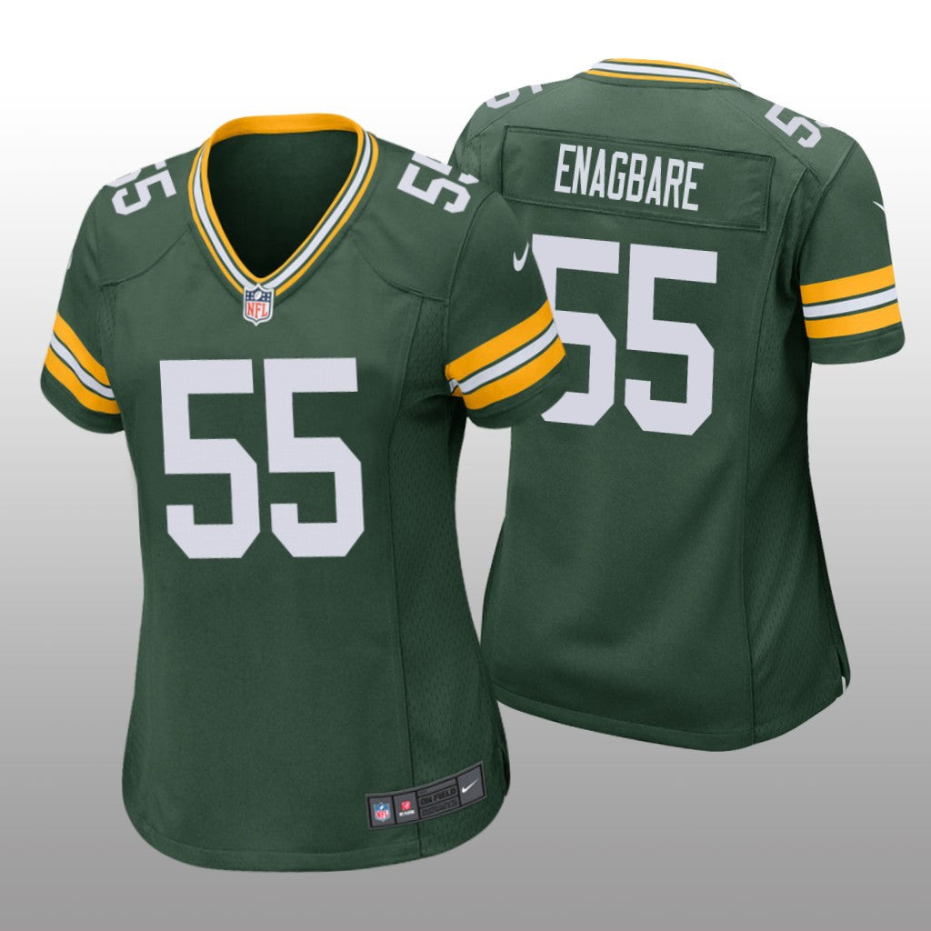 Green Bay Packers Kingsley Enagbare Green Jersey Game Women's