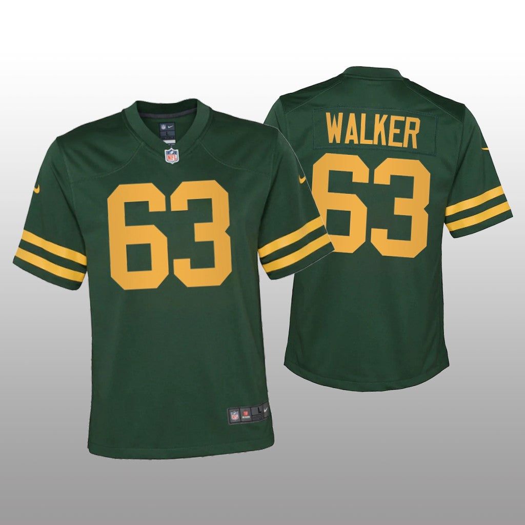 Green Bay Packers Rasheed Walker Green Jersey Alternate Game Youth