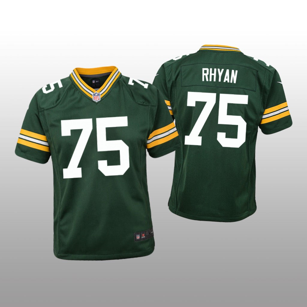 Green Bay Packers Sean Rhyan Green Jersey Game Youth