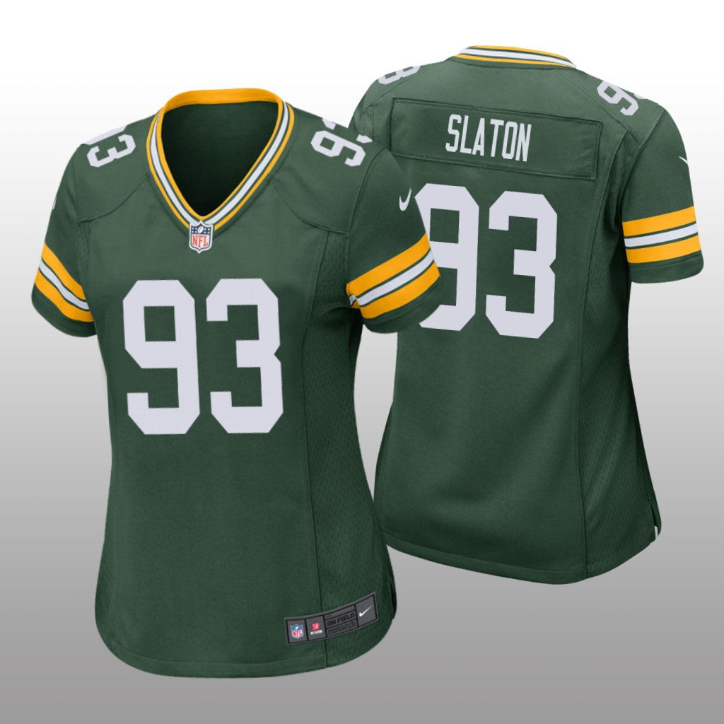 Green Bay Packers Tedarrell Slaton Green Jersey Game Women's