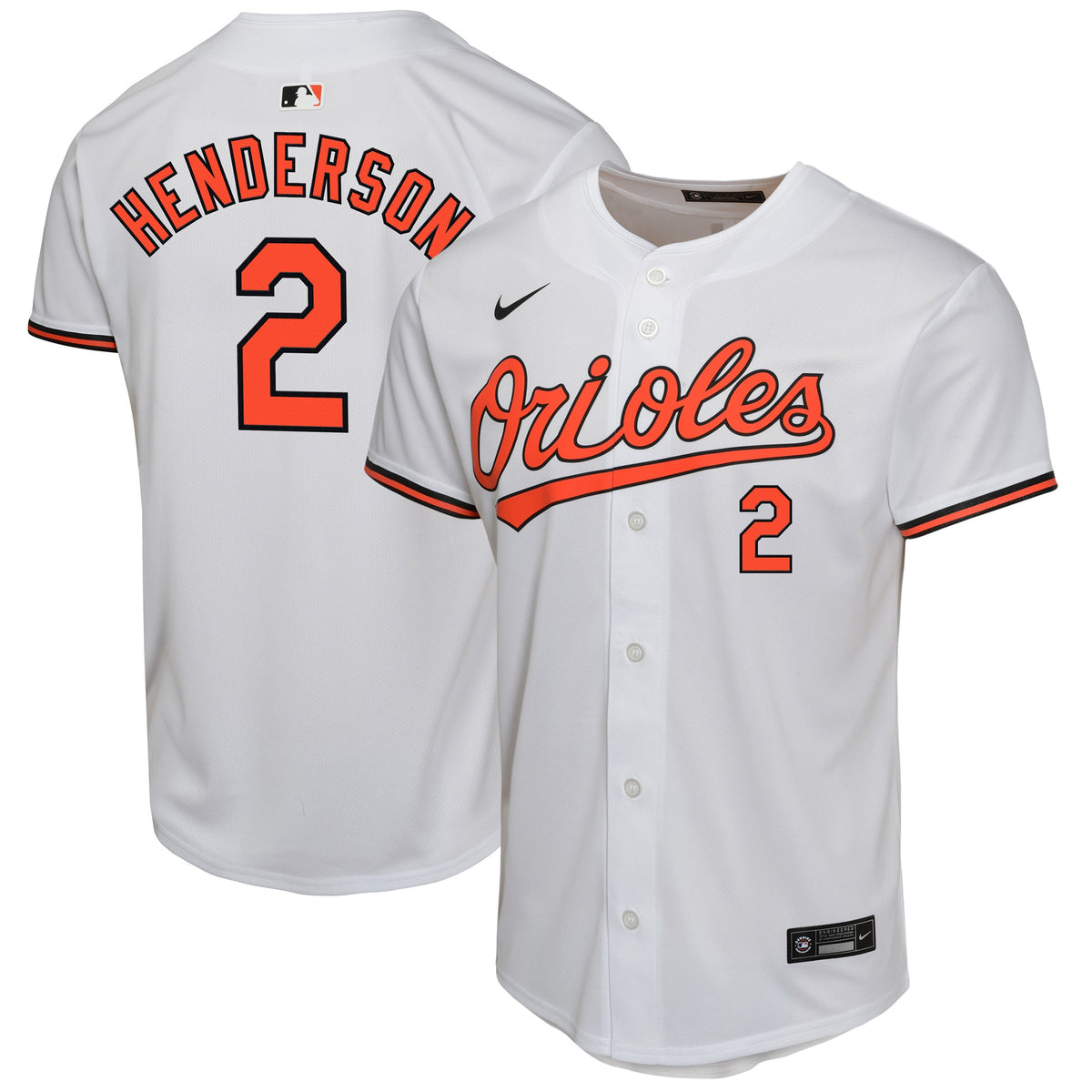 Gunnar Henderson Baltimore Orioles Nike Youth Home Game Player Jersey White