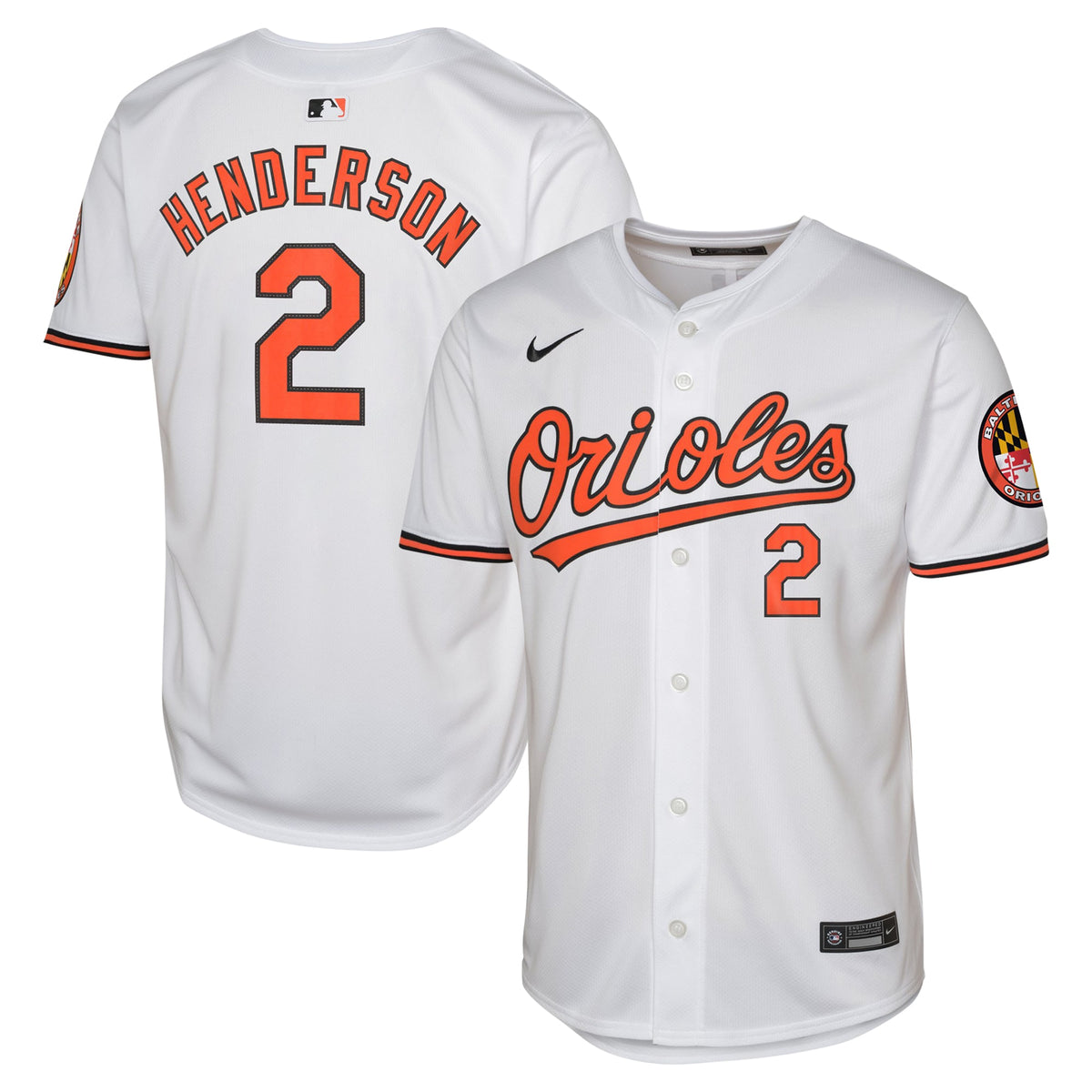 Gunnar Henderson Baltimore Orioles Nike Youth Home Limited Jersey White