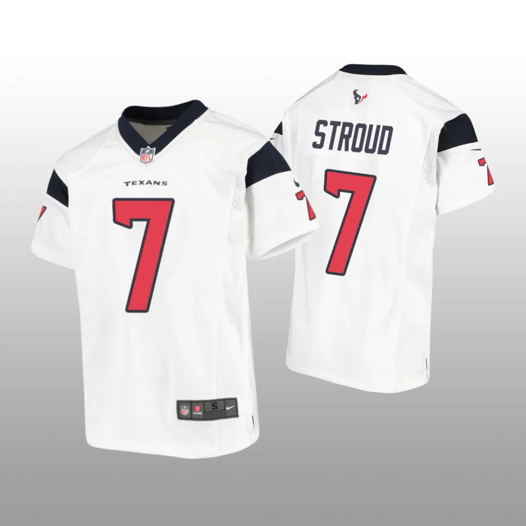 Houston Texans C.J. Stroud White Jersey Game Youth