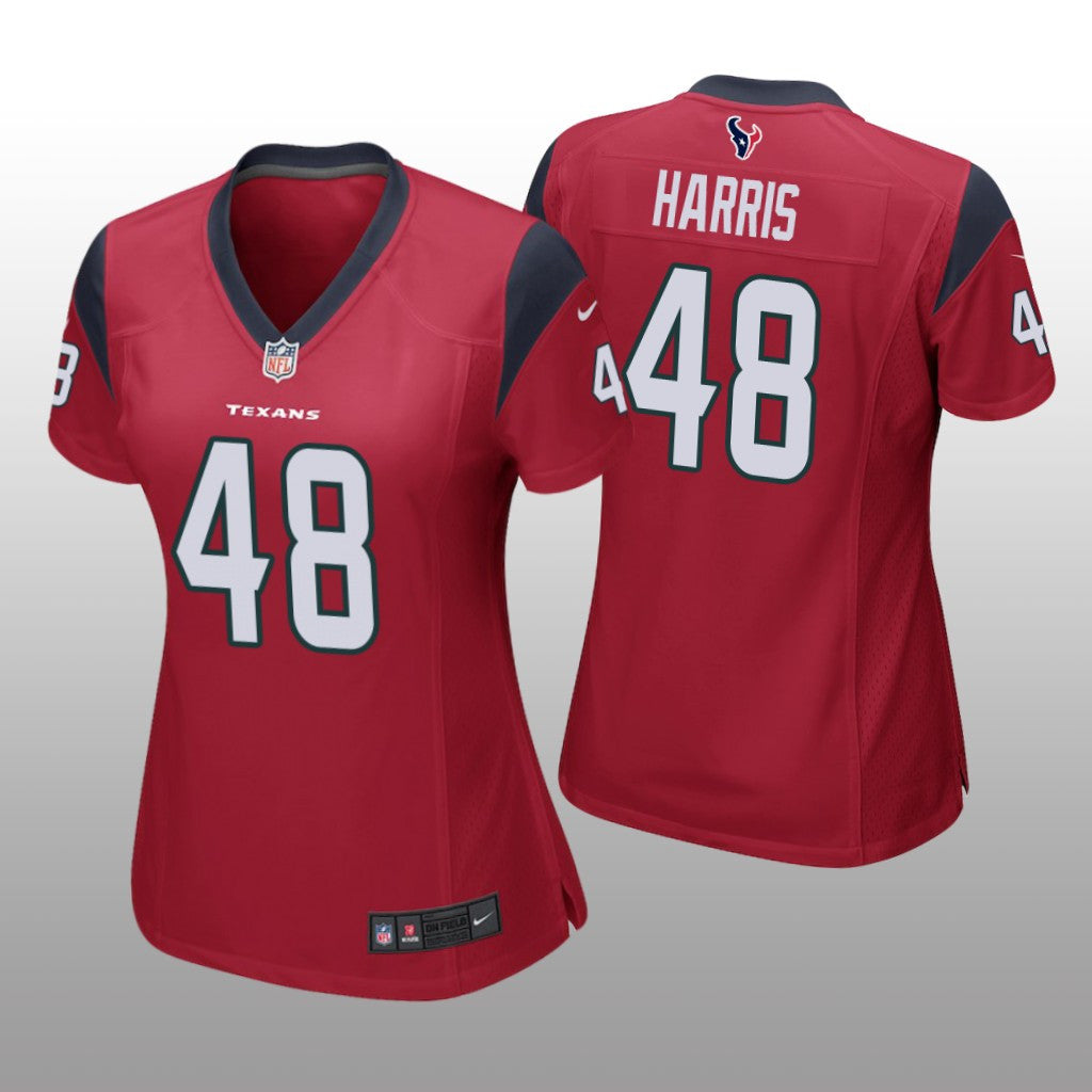 Houston Texans Christian Harris Red Jersey Game Women's