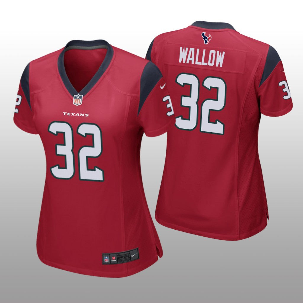Houston Texans Garret Wallow Red Jersey Game Women's