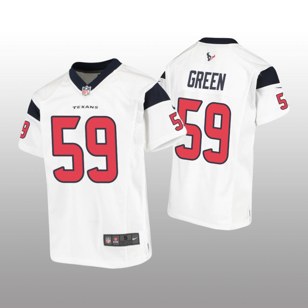 Houston Texans Kenyon Green White Jersey Game Youth