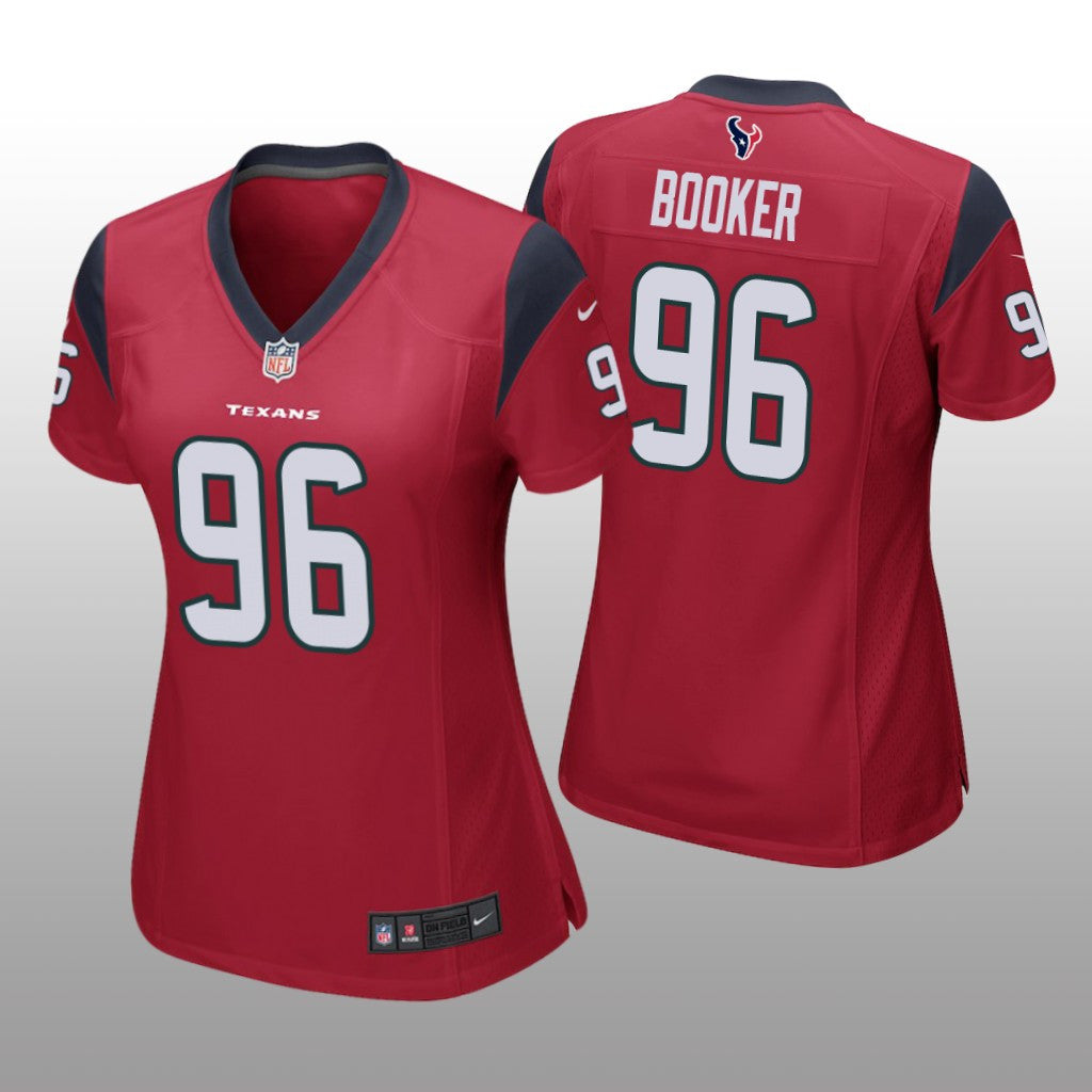 Houston Texans Thomas Booker Red Jersey Game Women's
