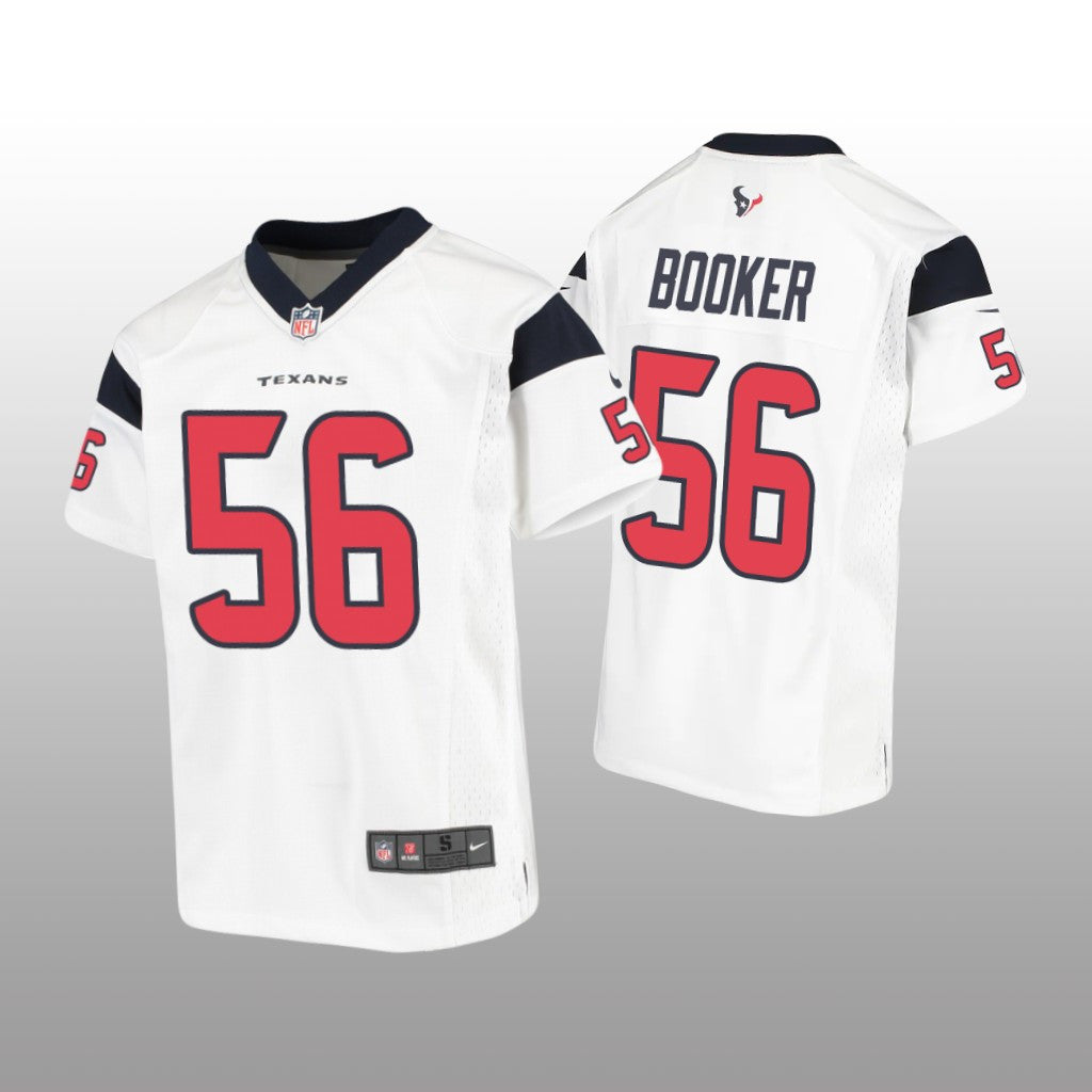 Houston Texans Thomas Booker White Jersey Game Youth