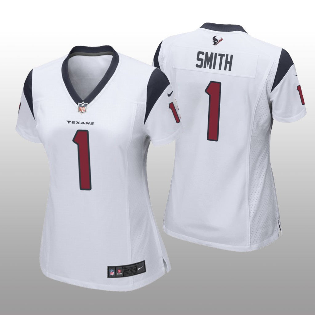 Houston Texans Tremon Smith White Jersey Game Women's