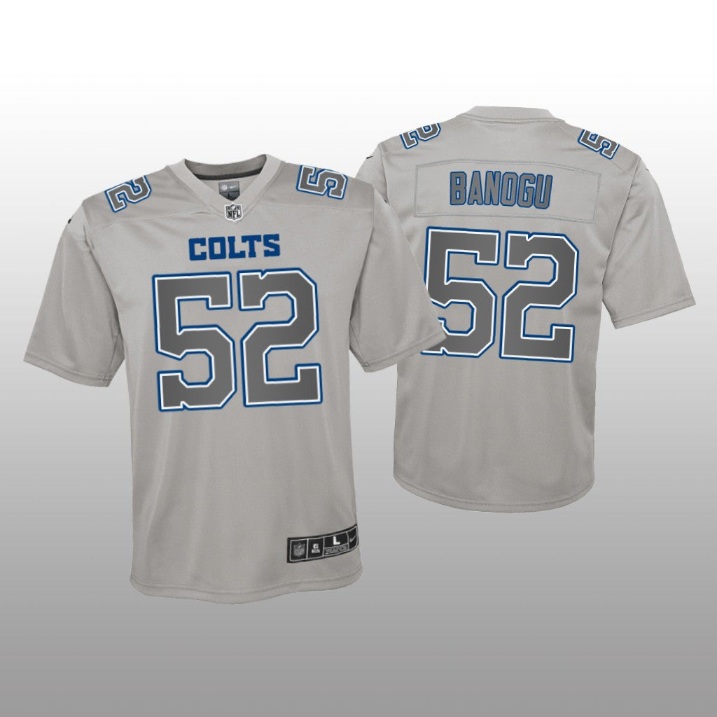 Indianapolis Colts Ben Banogu Gray Jersey Atmosphere Fashion Game Youth