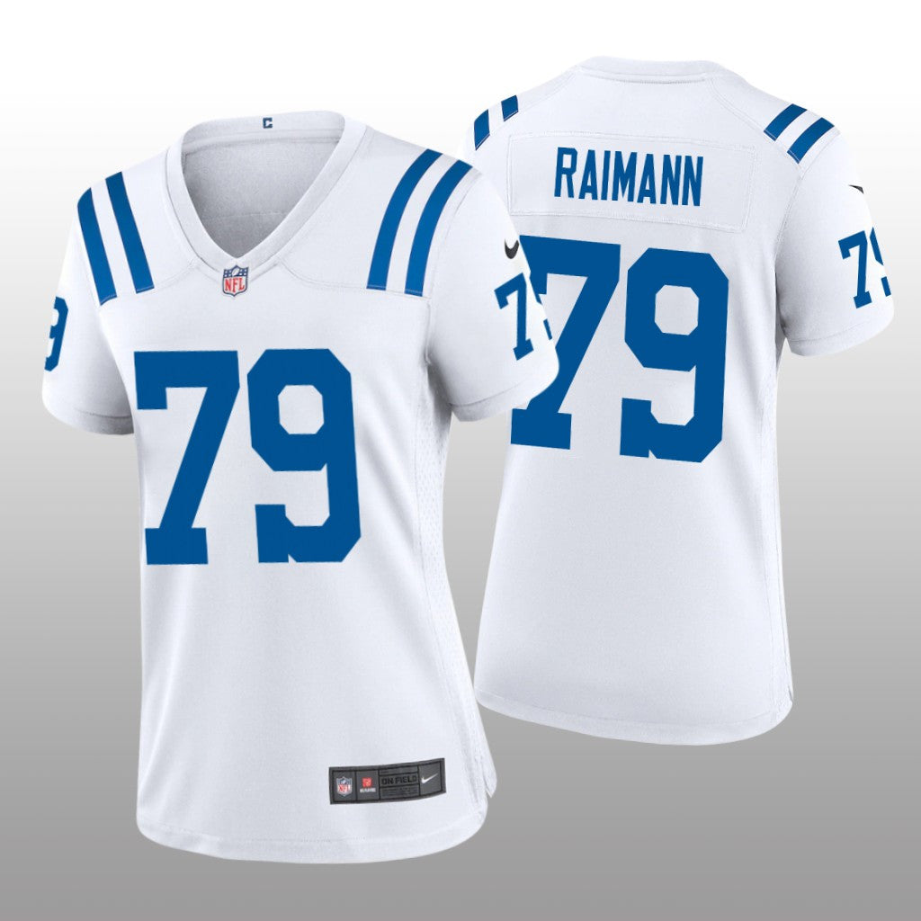 Indianapolis Colts Bernhard Raimann White Jersey Game Women's