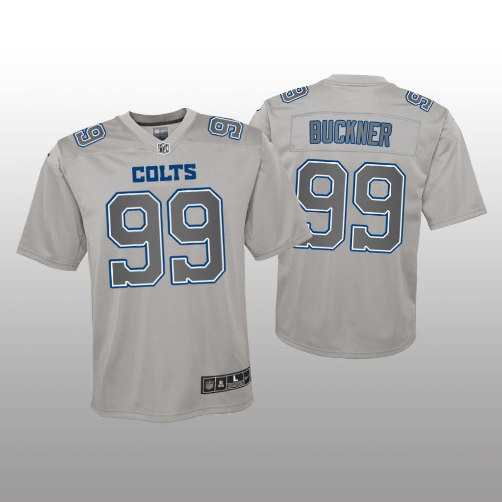 Indianapolis Colts DeForest Buckner Gray Jersey Atmosphere Fashion Game Youth