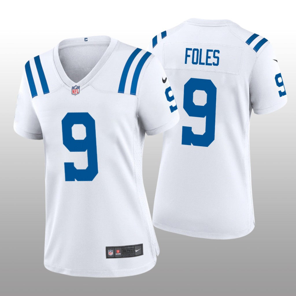 Indianapolis Colts Nick Foles White Jersey Game Women's