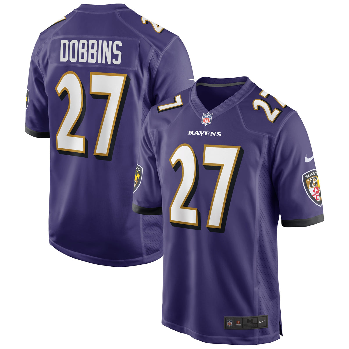 J.K. Dobbins Baltimore Ravens Nike Game Jersey Purple