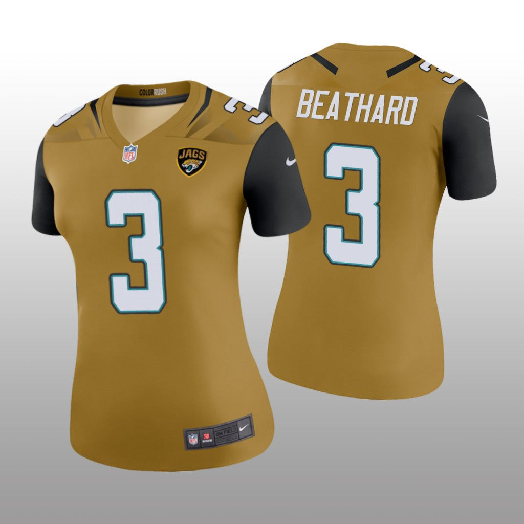 Jacksonville Jaguars C.J. Beathard Gold Jersey Color Rush Legend Women's