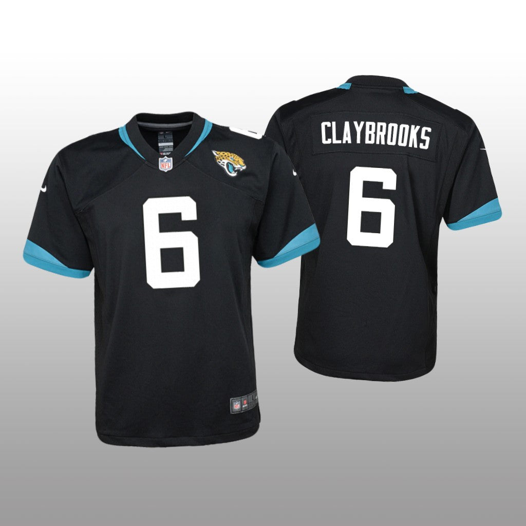 Jacksonville Jaguars Chris Claybrooks Black Jersey Game Youth