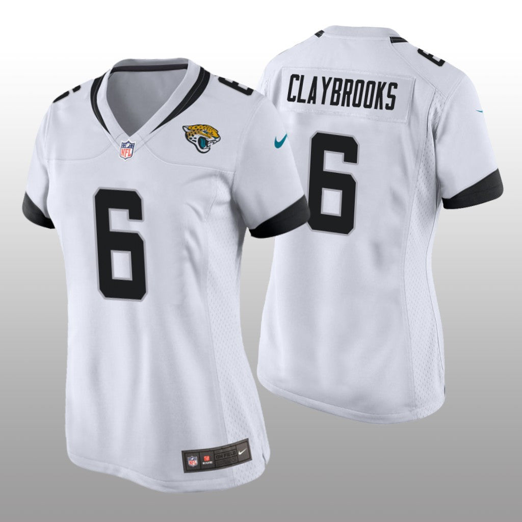 Jacksonville Jaguars Chris Claybrooks White Jersey Game Women's
