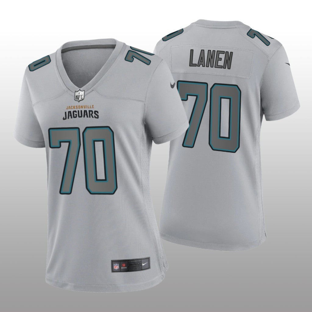 Jacksonville Jaguars Cole Van Lanen Gray Jersey Atmosphere Fashion Game Women's