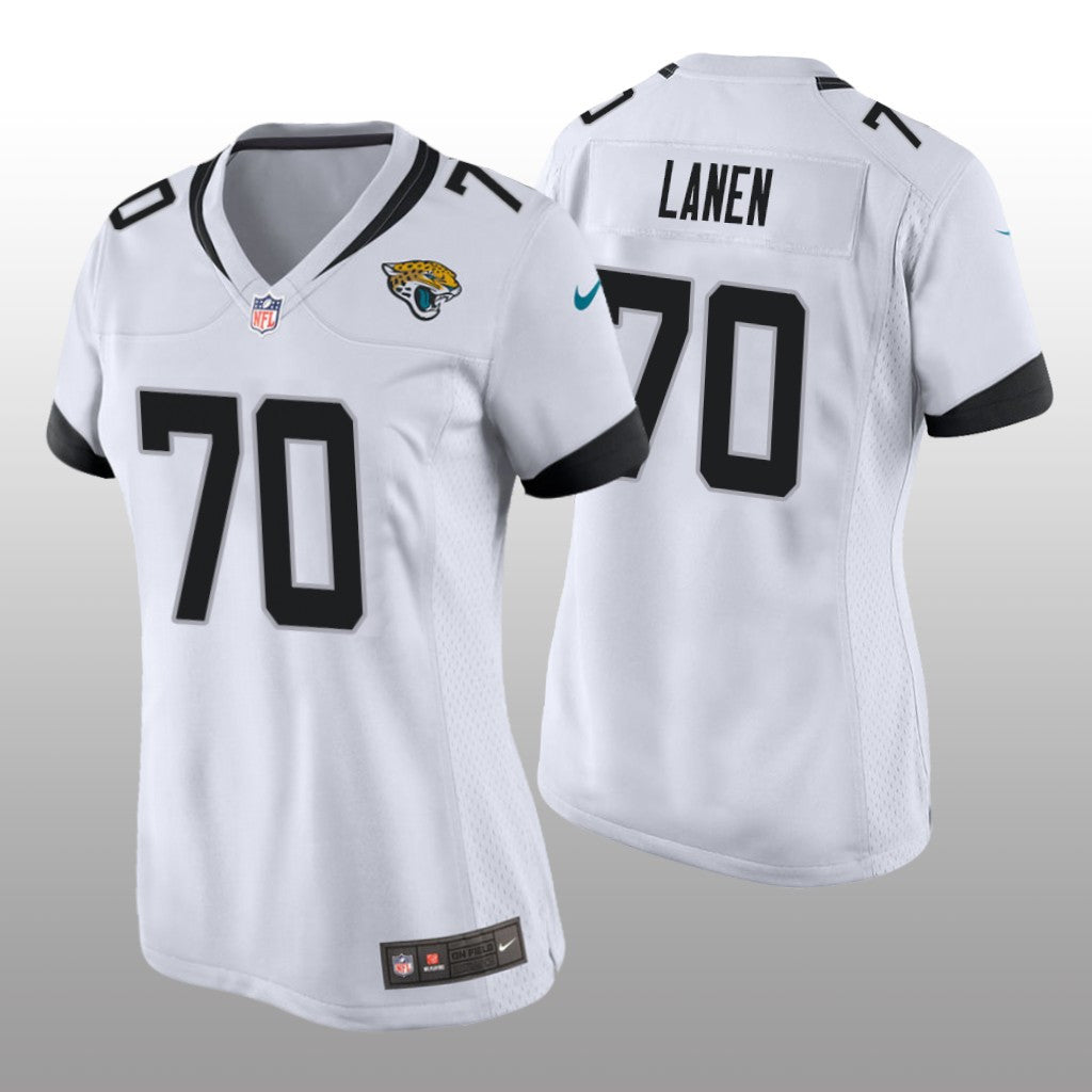 Jacksonville Jaguars Cole Van Lanen White Jersey Game Women's
