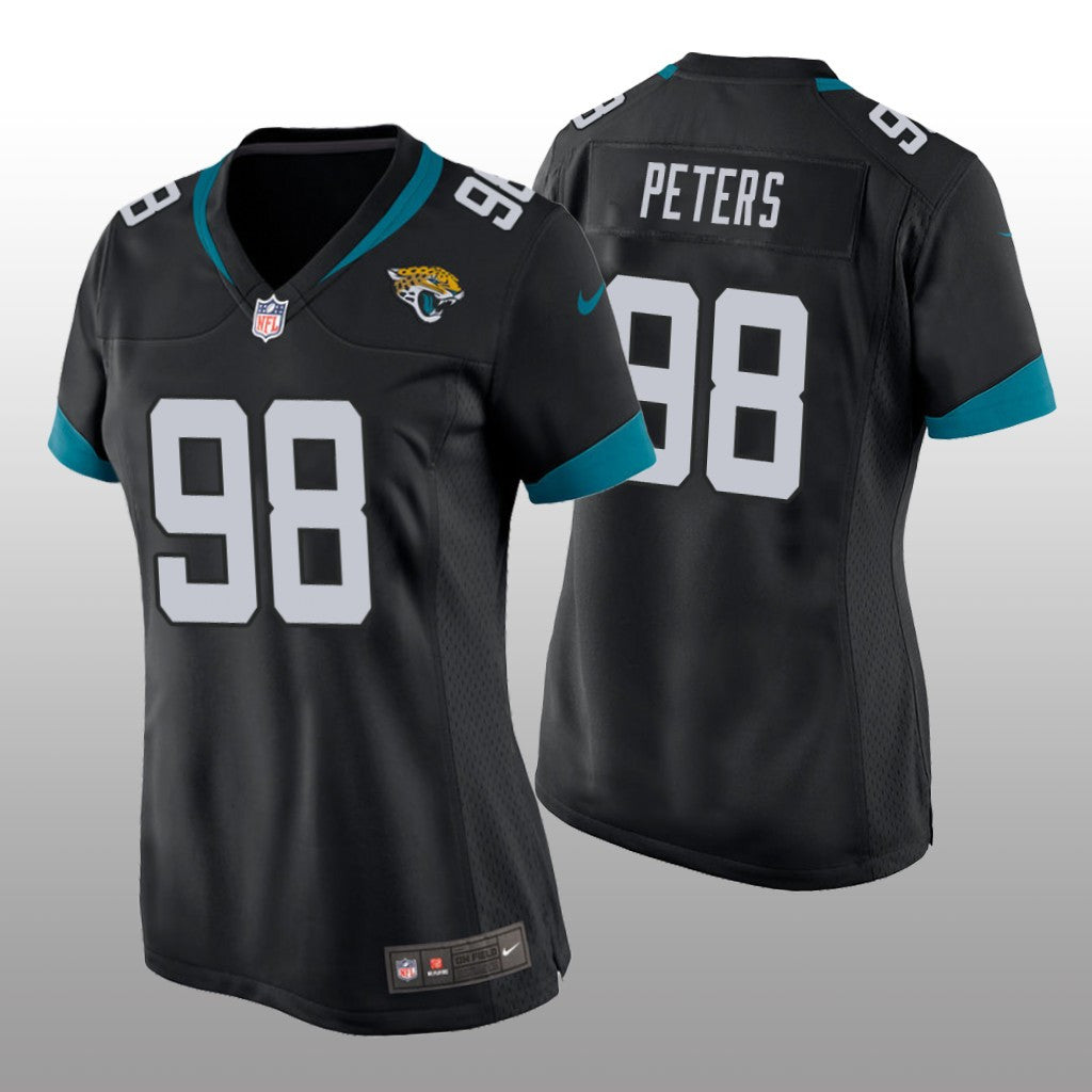 Jacksonville Jaguars Corey Peters Black Jersey Game Women's