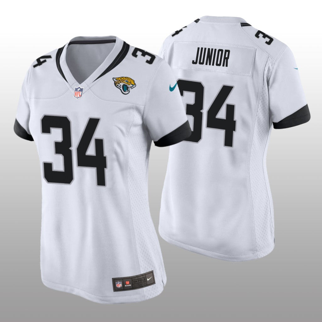 Jacksonville Jaguars Gregory Junior White Jersey Game Women's