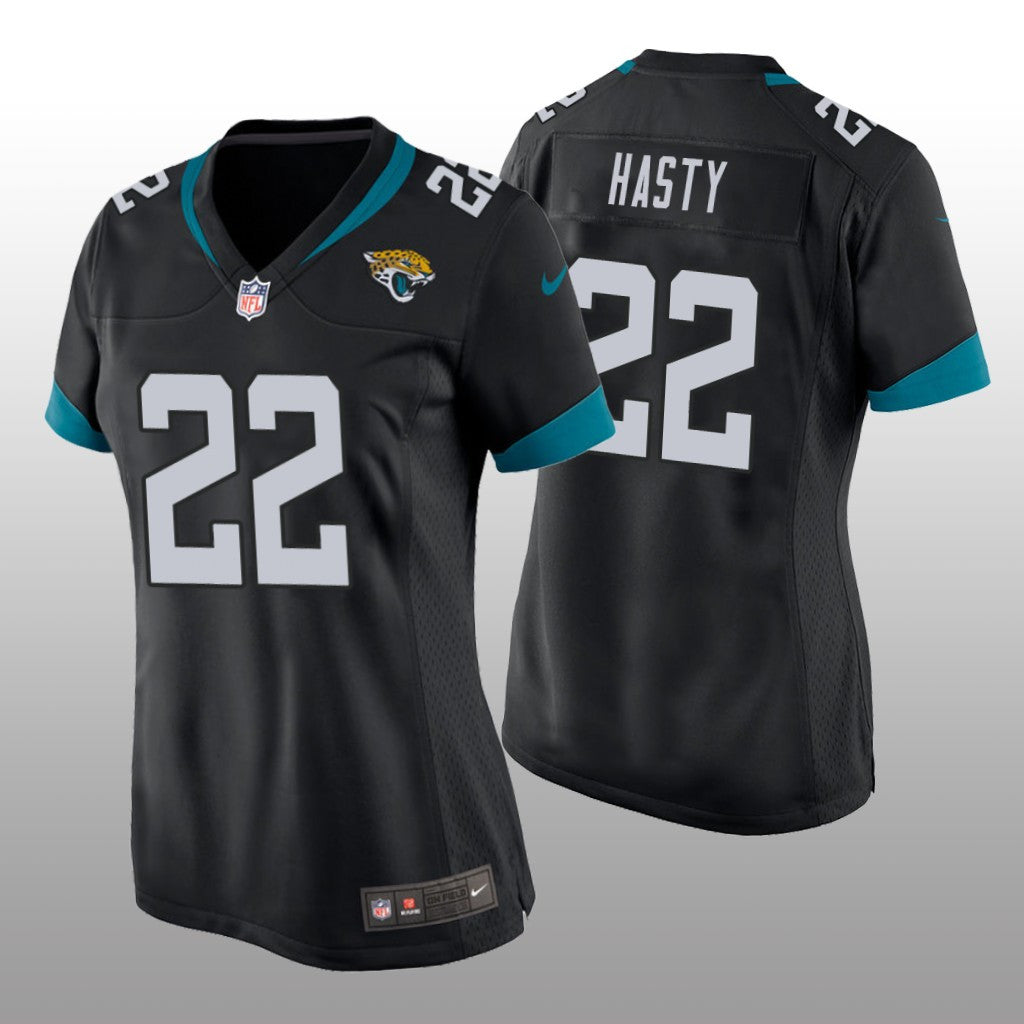 Jacksonville Jaguars JaMycal Hasty Black Jersey Game Women's