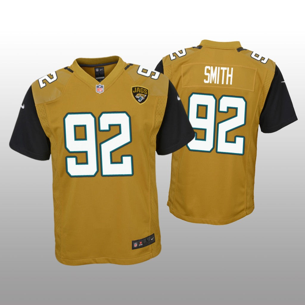 Jacksonville Jaguars Jordan Smith Gold Jersey Color Rush Game Youth