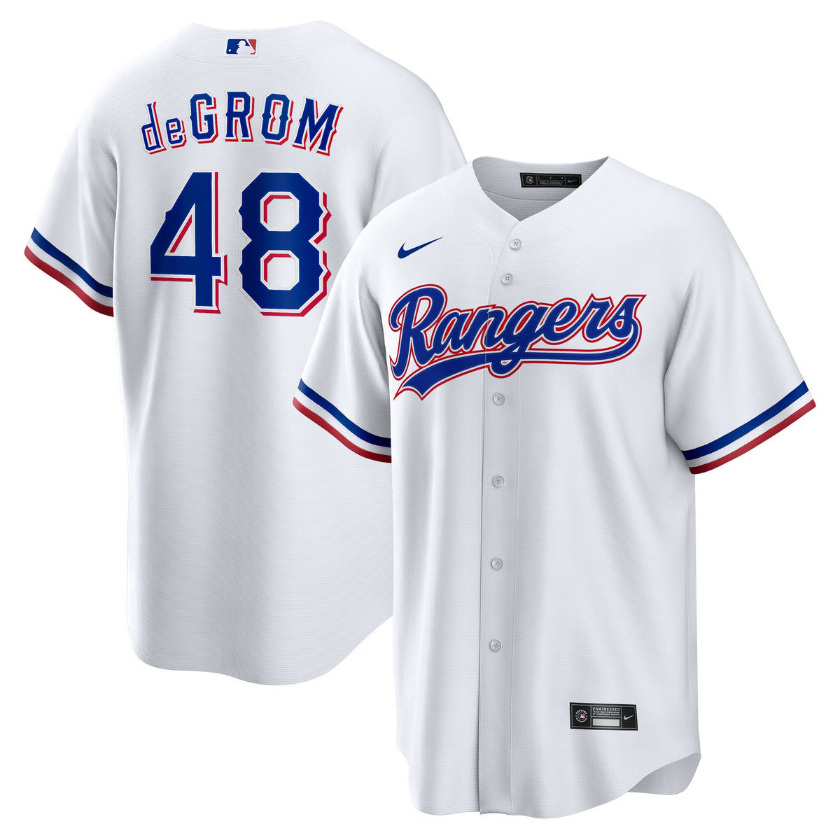Jacob deGrom Texas Rangers Nike Home Replica Player Jersey White