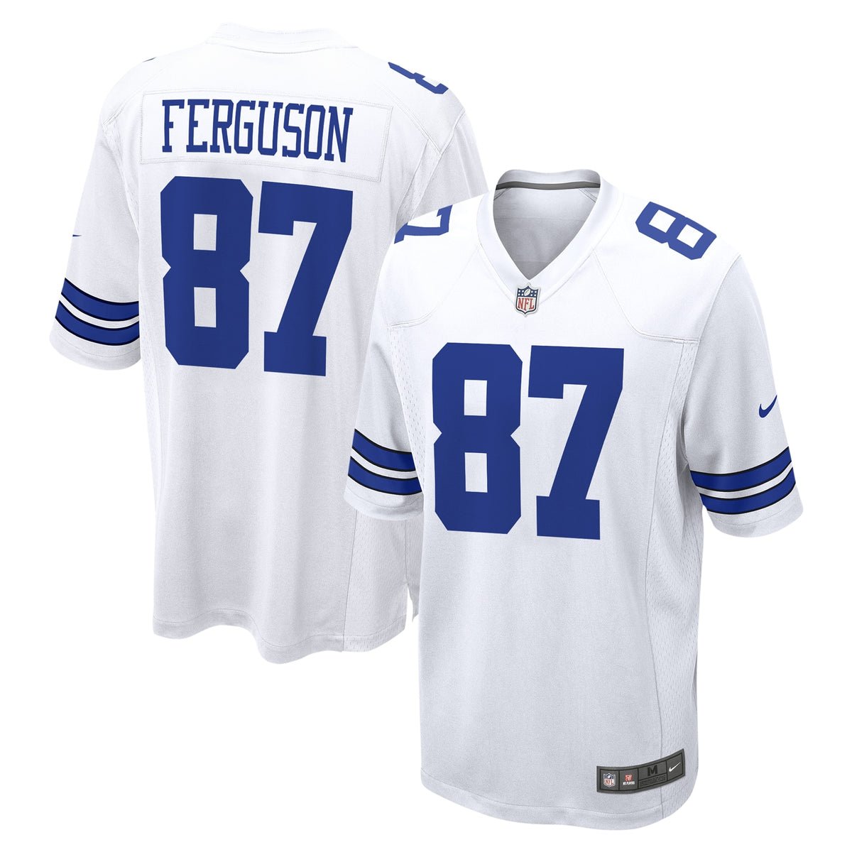 Jake Ferguson Dallas Cowboys Nike Game Jersey White