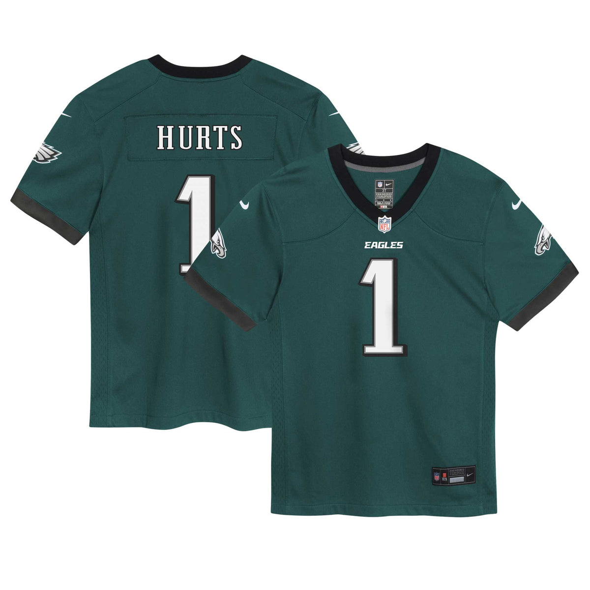Jalen Hurts Philadelphia Eagles Nike Preschool Game Jersey Midnight Green