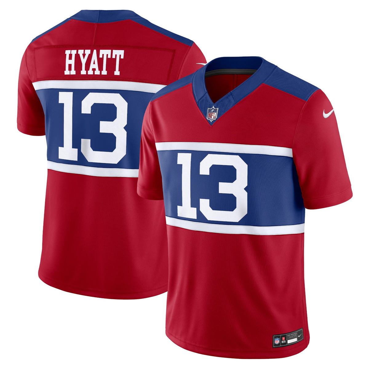 Jalin Hyatt New York Giants Nike Alternate Vapor F.U.S.E. Limited Jersey Century Red