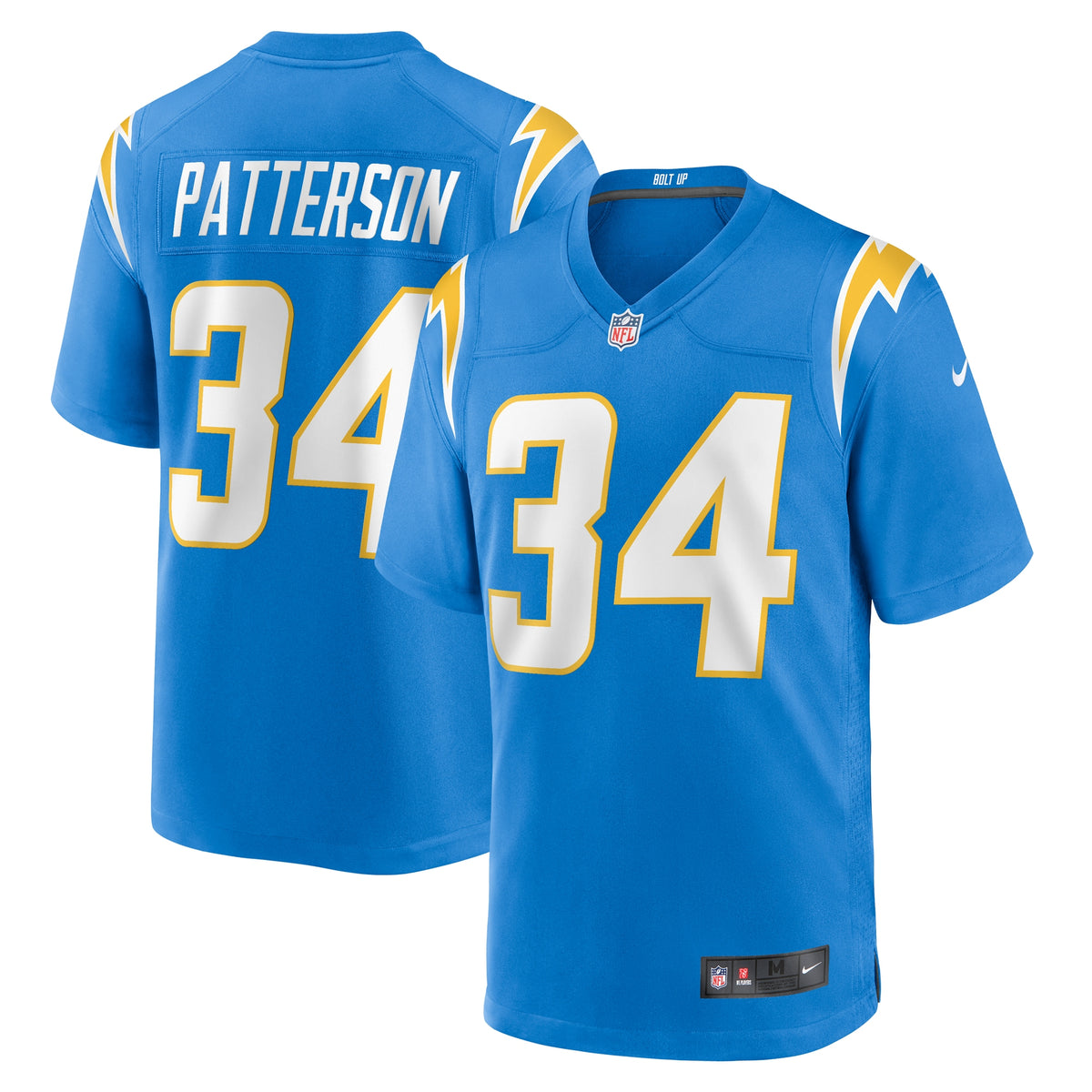 Jaret Patterson Los Angeles Chargers Nike Team Game Jersey Powder Blue