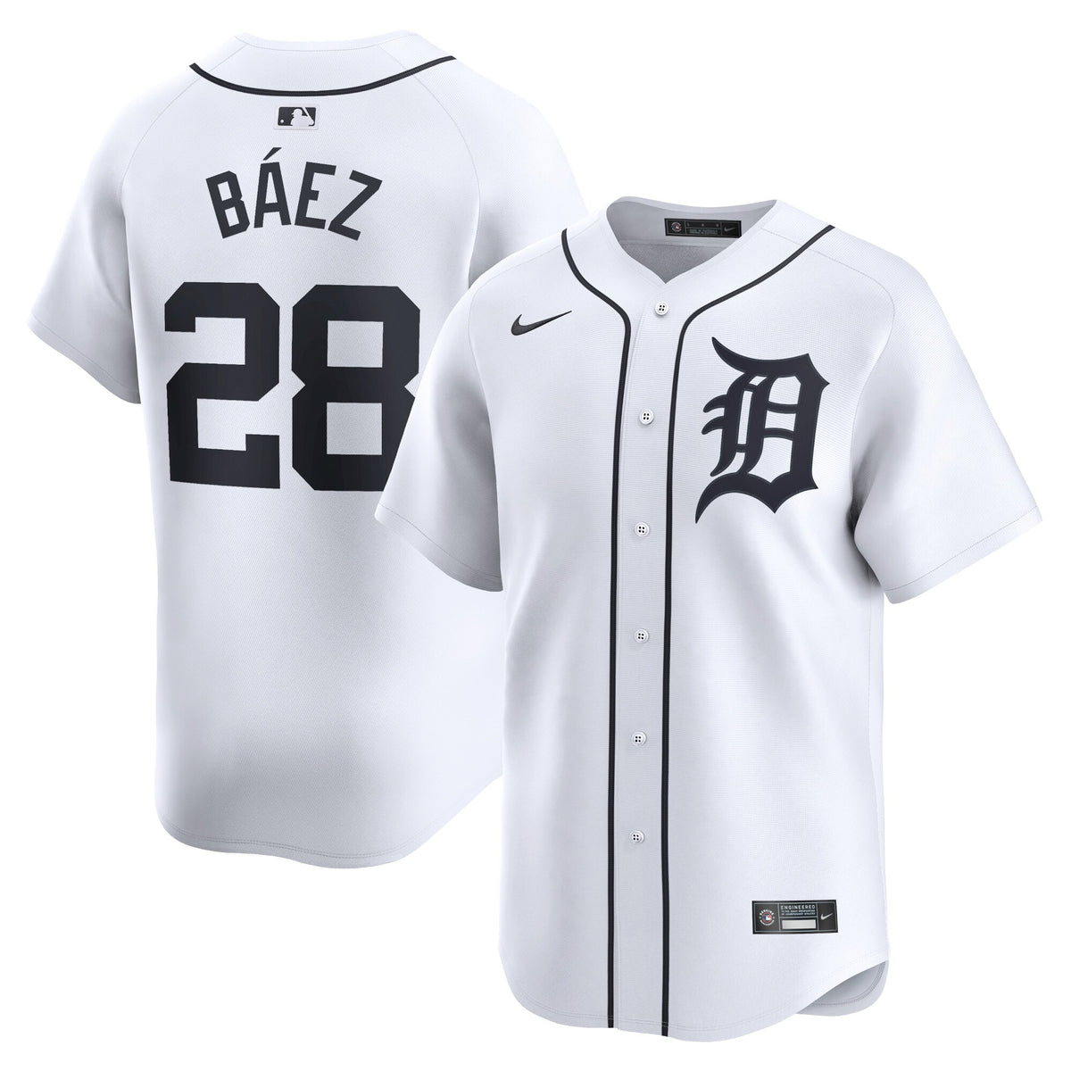 Javier Baez Detroit Tigers Nike Home Limited Player Jersey White