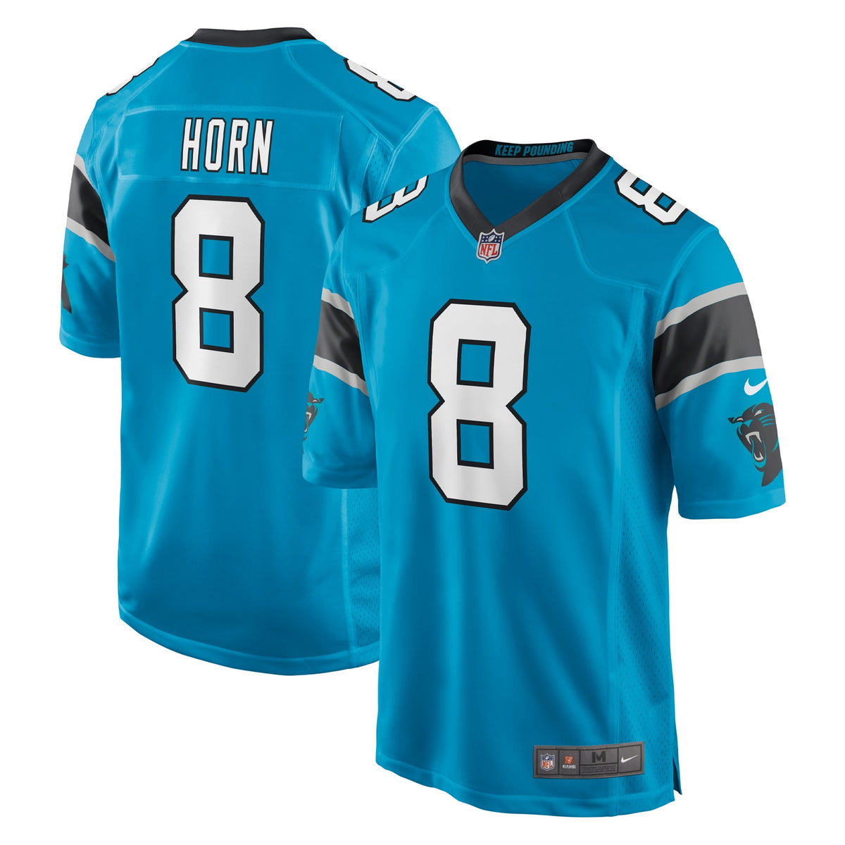 Jaycee Horn Carolina Panthers Nike Game Jersey Blue
