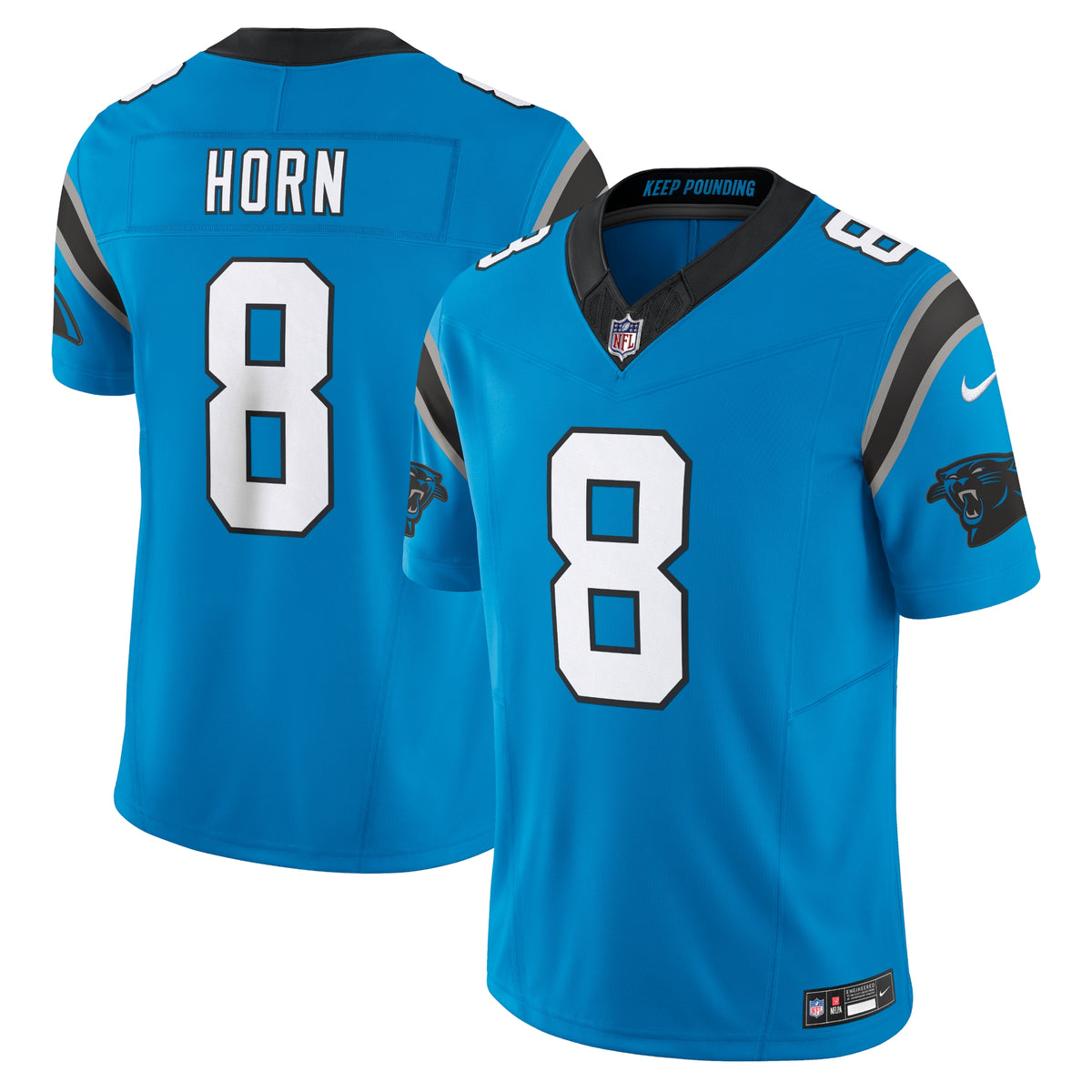Jaycee Horn Carolina Panthers Nike Vapor F.U.S.E. Limited Jersey Blue
