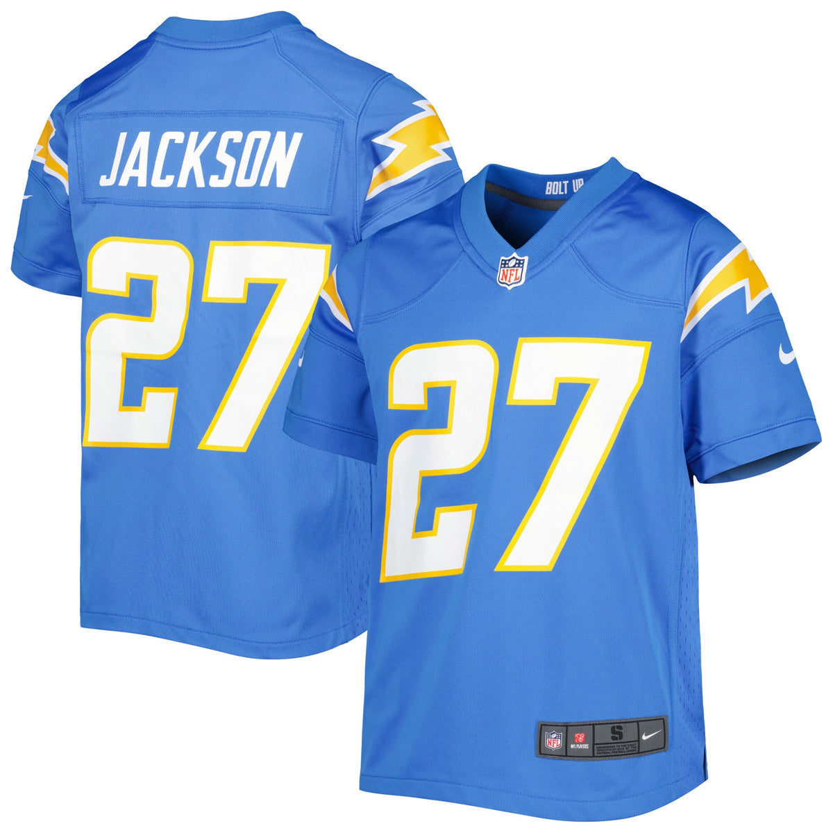 JC Jackson Los Angeles Chargers Nike Youth Game Jersey Powder Blue