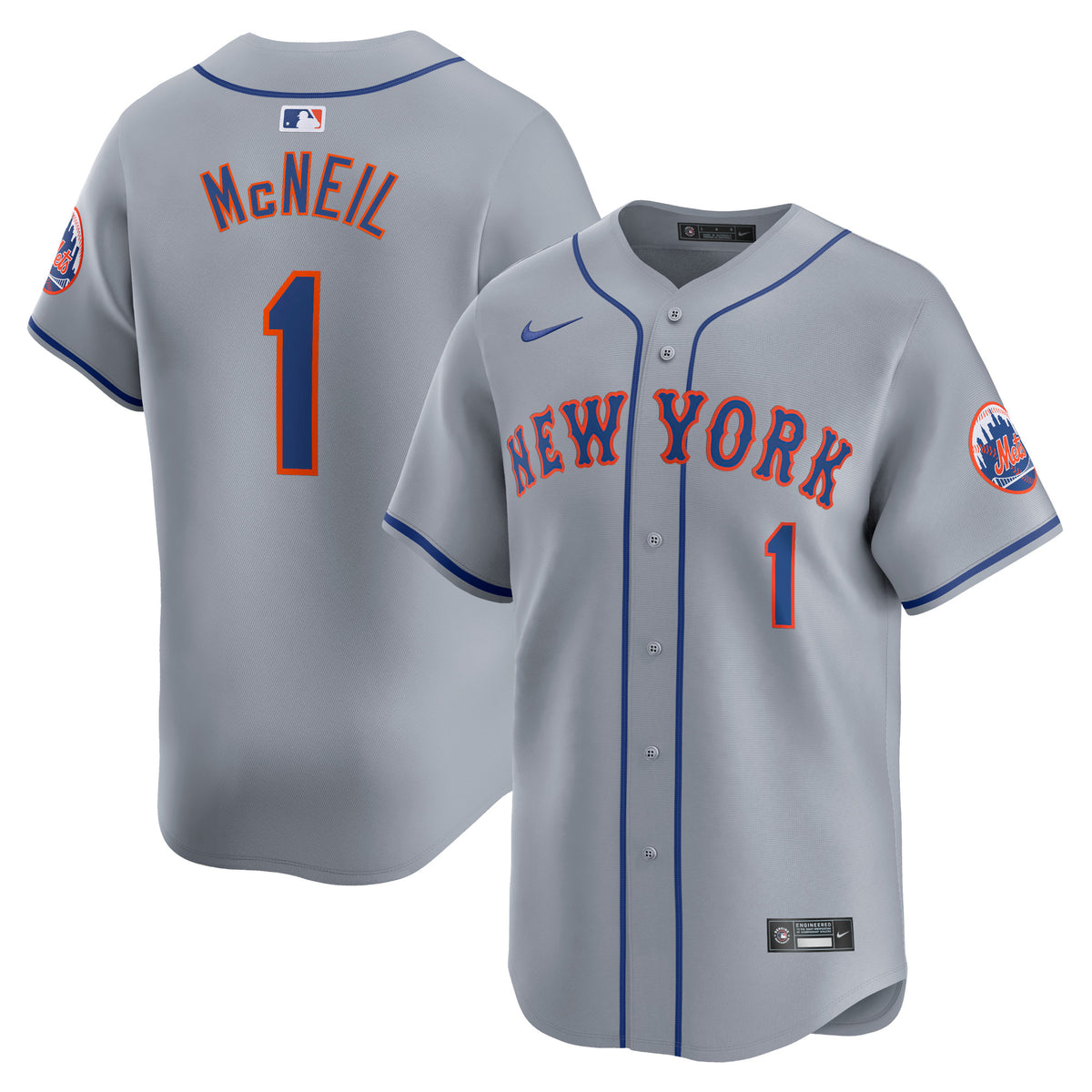Jeff McNeil New York Mets Nike Away Limited Player Jersey Gray
