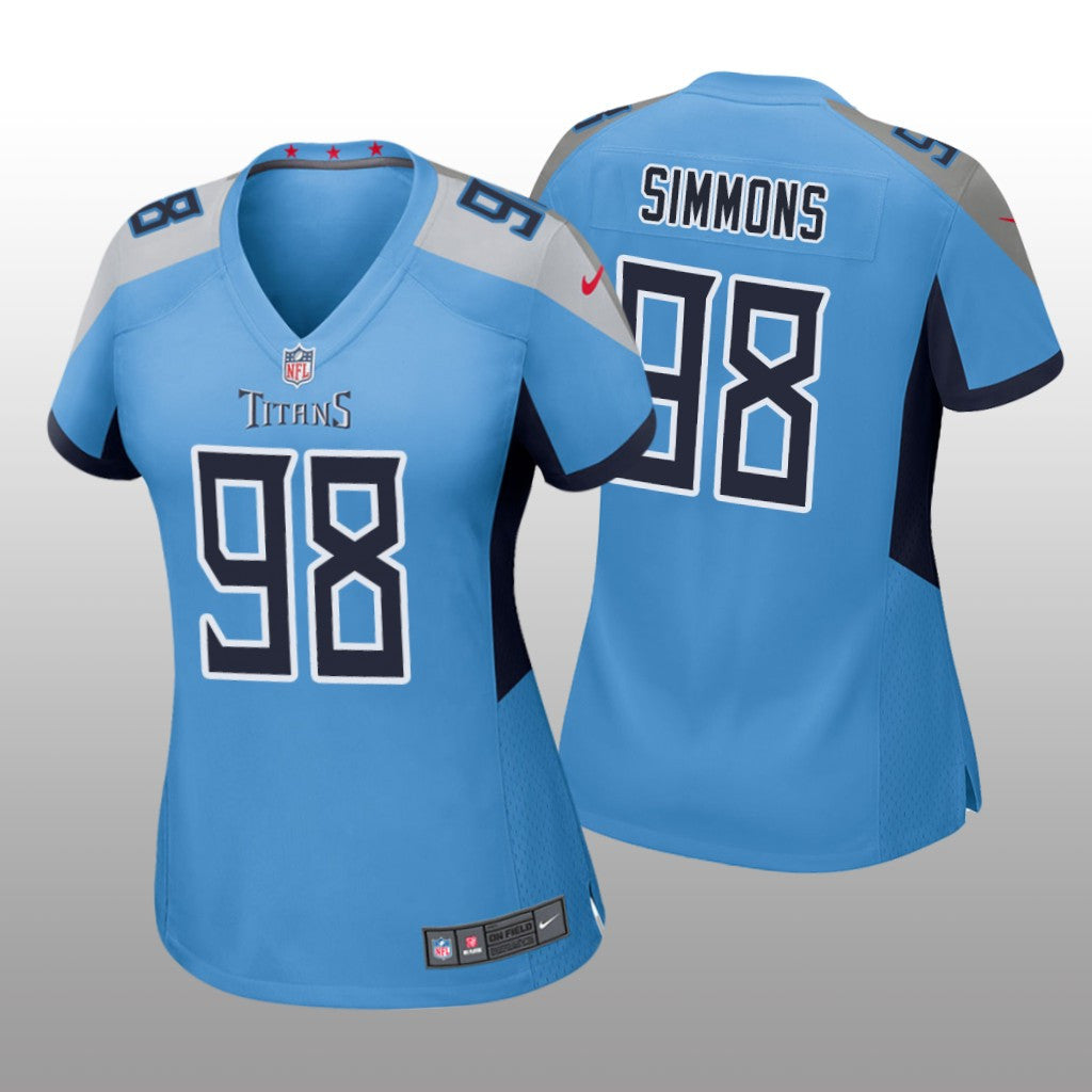 Jeffery Simmons Tennessee Titans Light Blue Draft Game Jersey