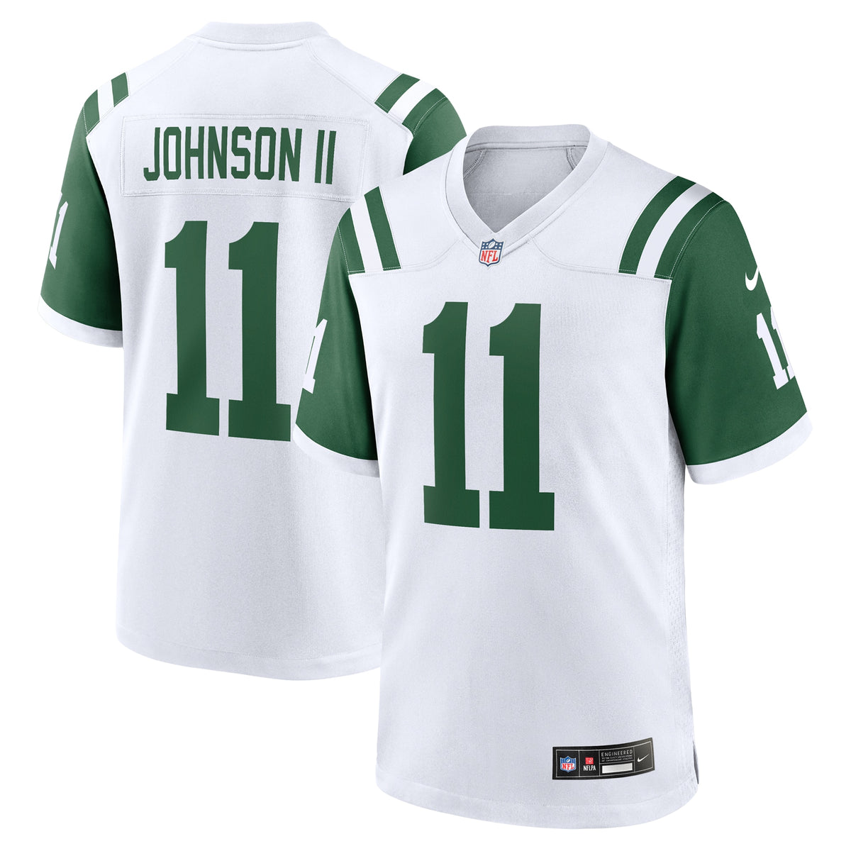 Jermaine Johnson II New York Jets Nike Classic Alternate Game Jersey White