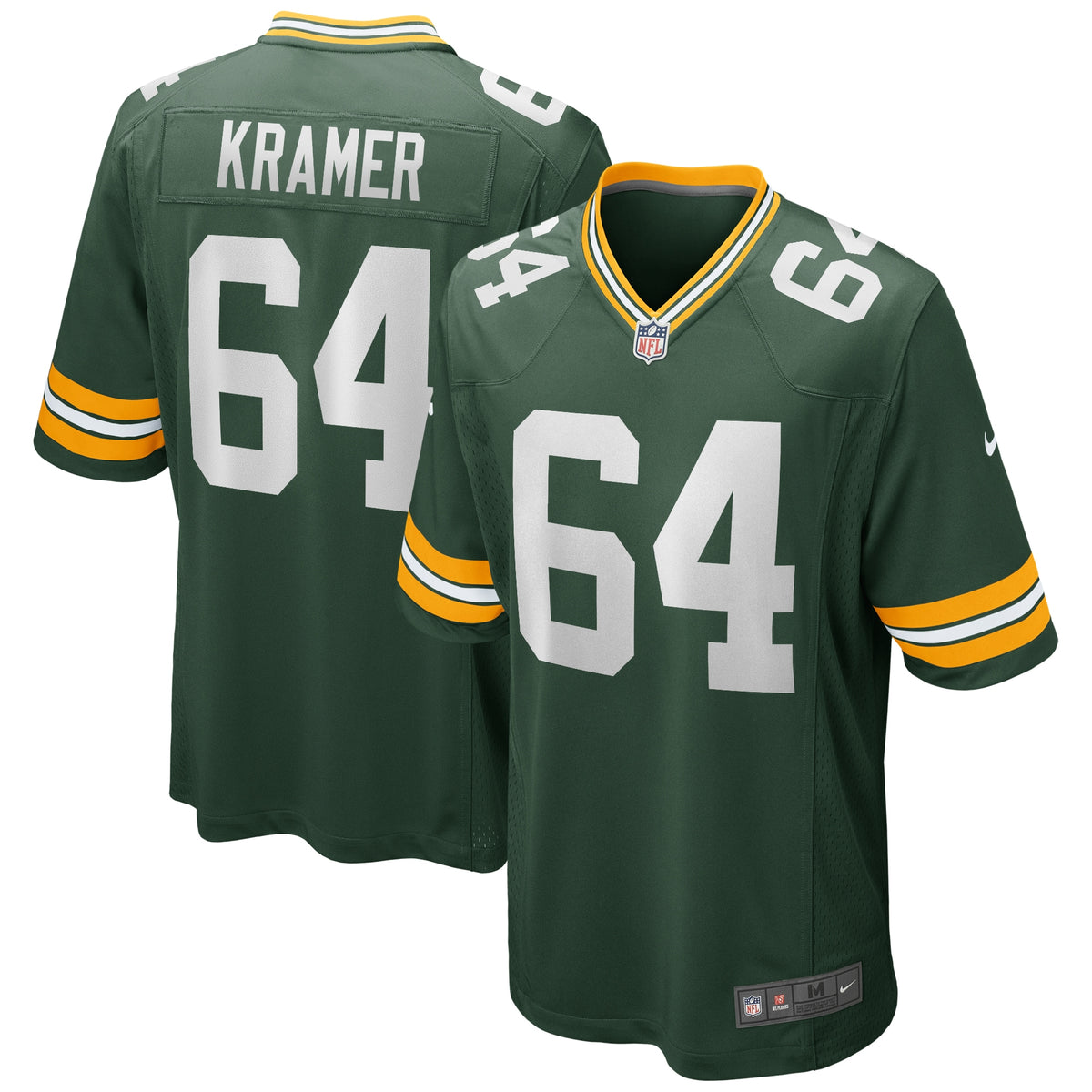 Jerry Kramer Green Bay Packers Nike Game Retired Player Jersey Green