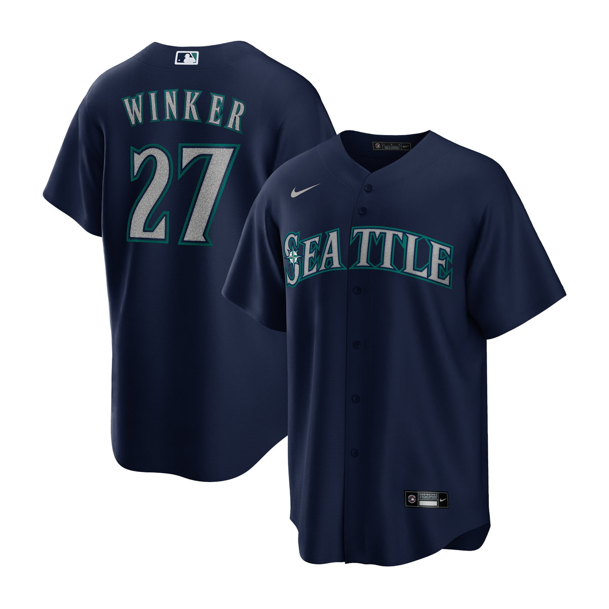 Jesse Winker Seattle Mariners Nike Alternate Replica Player Jersey Navy