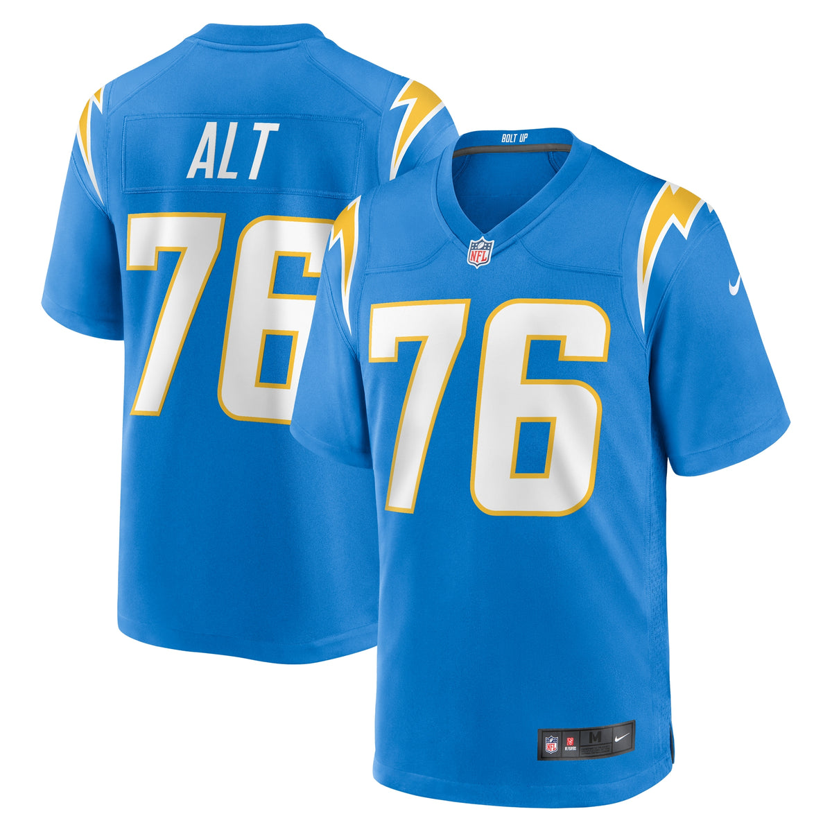 Joe Alt Los Angeles Chargers Nike 2024 NFL Draft First Round Pick Player Game Jersey Powder Blue
