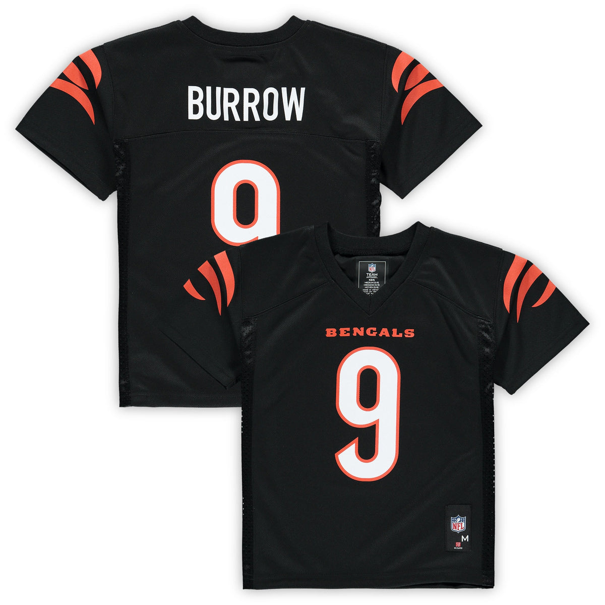 Joe Burrow Cincinnati Bengals Preschool Replica Player Jersey Black