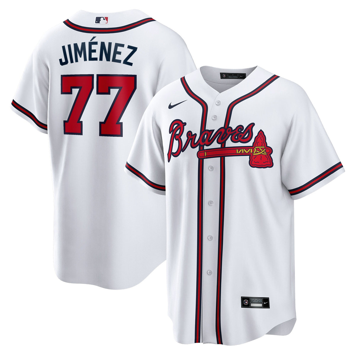 Joe Jimí©nez Atlanta Braves Nike Home Replica Player Jersey White