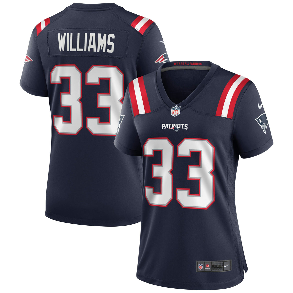 Joejuan Williams New England Patriots Nike Women's Game Jersey Navy